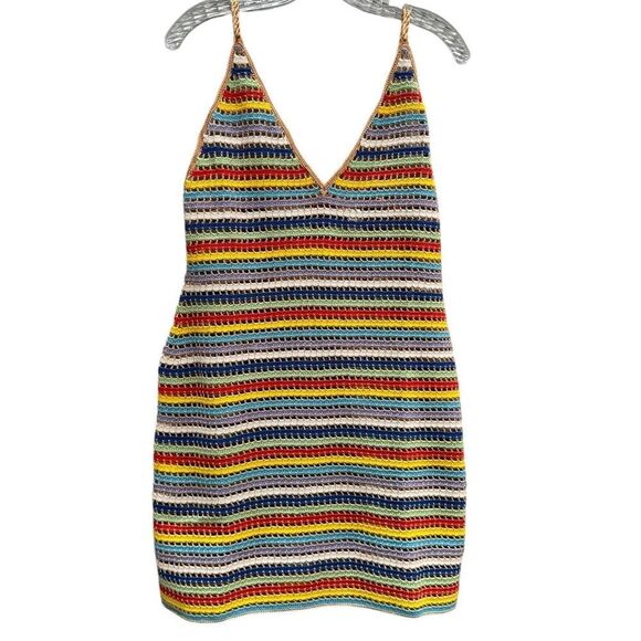 MYBEACHYSIDE Striped Mini Dress - Size S - NWT - Picture 2 of 4